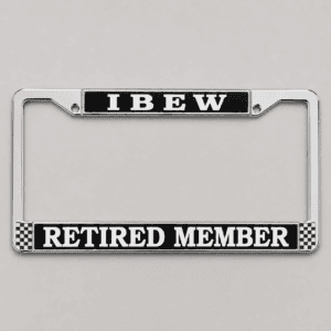IBEW Retired Auto Tag Frame