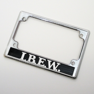IBEW Motorcycle Tag Frame