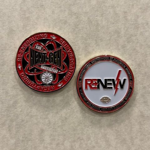 RENEW / NEXT GEN Challenge Coin | IBEW Merchandise