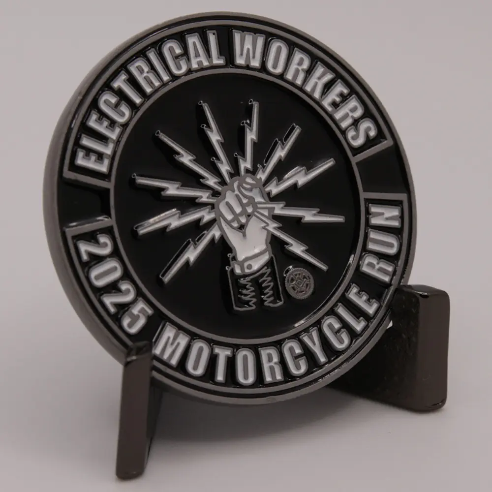 2025 Motorcycle Ride Challenge Coin