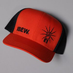 Black and Orange Snap-Back Style Trucker Hat