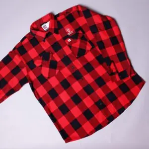 IBEW Red / Black Flannel Shirt