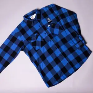 IBEW Blue / Black Flannel Shirt