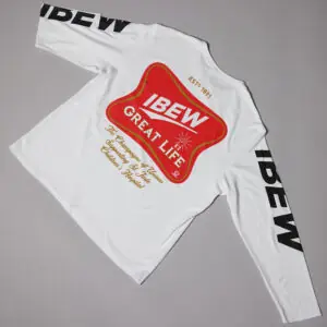 Men's Motorcycle Shirt - Long Sleeve, White
