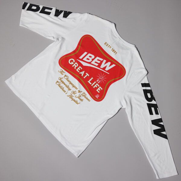 Men's Motorcycle Shirt - Long Sleeve, White