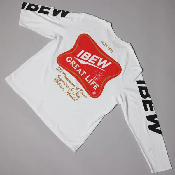 Men's Motorcycle Shirt - Long Sleeve, White